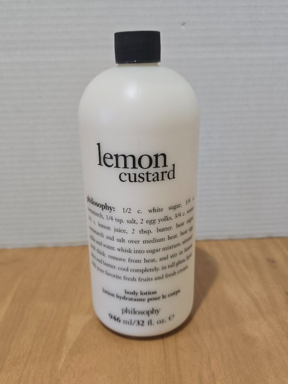 Philosophy Lemon Custard‎ Body Lotion 32 fl. oz. New Sealed Discontinued